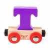 Bigjigs Rail Vagónik drevenej vláčikodráhy Písmeno T