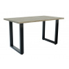 VerDesign, VERDY 160 jedálenský stôl, dub Craft šedý kov,LTD