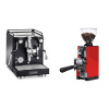 La Pavoni Cellini Classic, black + Eureka Mignon Libra 65 All Purpose, CR ferrari red
