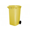 Zberná nádoba so zabudovaným zámkom, žltá - 240 l