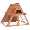 vidaXL Králikáreň 152x127x109,5 cm masívne jedľové drevo - Hnedá - 100545-62707