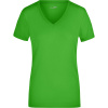 James & Nicholson Tričko JN 928 s výstřihem do V, elastické, krátký rukáv, dámské COT02092804202-lime green M Zelená lime