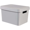 CURVER Úložný box plastový s víkem 17L - šedý