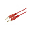 Sommer Cable BV-J2J2-0040-RT - Hotový patch kábel Jack 3,5mm Mono Jack 3,5mm Mono, dĺžka kábla 40cm, farba červená