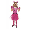 Rubies Mačka ružová detský kostým veľkosť (110-122cm) S8020-M