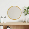 vidaXL Nástenné zrkadlo zlaté Ø 20 cm okrúhle - Zlato - 114248-193002