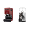 Gaggia New Classic EVO, red + Eureka Mignon Specialita, NX black