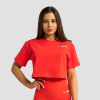 GymBeam Dámske tričko Cropped Limitless Hot Red SS