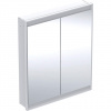 Geberit ONE - Zrkadlová skrinka s LED osvetlením, 750x900x150 mm, 2 dvierka, vstavaná, biela 505.802.00.2