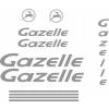 Gazelle nálepky na mestský bicykel 124-4R