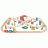Bigjigs Toys Vláčiková dráha - Mesto a dedina, 101 ks