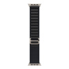 Apple Watch 49mm Black Alpine Loop - Large - Natural Titanium Finish