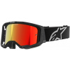 Okuliare VISION 8 CORP, ALPINESTARS (čierna, zrkadlové červené plexi) 2025