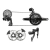 SRAM Sada Force AXS 2X E1 Electronic HRD (brzdové/řadící páky s FM třmeny, řetěz Force 114