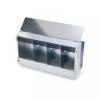 Kŕmidlo závesné pre králiky a sliepky, kŕmny automat 4-miestny, pozink