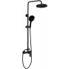 AQUALINE LOTTA sprchový stĺp s pákovou batériou, čierna mat LT690B