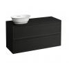 Laufen, Skříňka pod umyvadlo se 2 zásuvkami, s výřezem vlevo, H4060830851701 Varianta: Černěný dub