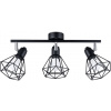Sollux Lighting Artemis stropné svietidlo 3x40 W čierna SL.1107