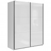 MID.YOU SKRIŇA S POS. DVER. – HOR.VED, biela s vysokým leskom, 153,5/195,5/60 cm - Online Only spálne - 002427015803