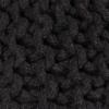 vidaXL Ručne pletená bavlnená taburetka, 50x35 cm, čierna [245071]