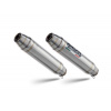 GPR Dvojitá koncovka výfuku Slip - on GPR DEEPTONE DUPLEX BM.110.DEPX Brushed Stainless steel including removable db killers and link pipes