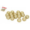 STYROPOROVÉ GULE S GLITRAMI 2,5CM 50KS ZLATÉ