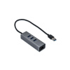 i-tec USB 3.0 Metal HUB 3 Port + Gigabit Ethernet Adapt. U3METALG3HUB