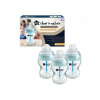 Tommee Tippee 3x Antikoliková fľaša 260ml, 0m+ - modrá