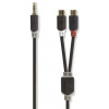 kábel jack 3,5 mm stereo/2x cinch 0,2 m nedis cabw22250at02