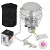 Fox Outdoor 400 W plynová lampa s možnosťou umiestnenia, s rukoväťou zavesenia (Turistická plynová lampa pre valec Cartress Fox)