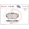 BREMBO Sada brzdových platničiek kotúčovej brzdy BREMBO P 85 029