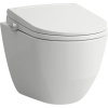 LAUFEN Cleanet Pro Lite Comfort sprchová toaleta, závesná WC misa Rimless s hlbokým splachovaním, s doskou na sedenie, 370 x 560 mm, biela, H614890000S002