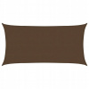 Slnečná plachta, 160 g/m², hnedá, 4x