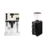 Rancilio Silvia PRO X, white + Stone Espresso Pebble, black