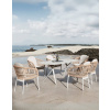 Snapty Garden Záhradný set Malta: stôl 180 cm a 6 stoličiek z technoratanu