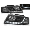 VW PASSAT B5 96-00 - predné čierna svetlá s LED denným svietením
