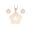 Doria Set šperkov z ocele rose gold K255