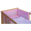 Dětská postýlka s vyndavacími příčkami - přírodní ECO - 120x60 cm s kompletní výbavou Toro Barva soupravy: Toro růžová