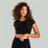 GymBeam Dámske tričko Essential CropTop Black - STRIX Veľkosť: L 67480-4-L