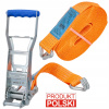 Prepravné pásy s hákom 5T 10 m/50 mm 2500daN Upevňovací pás TUV PRODUKT PL