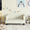 vidaXL Detská pohovka krémová 60x40x30 cm zamat - Krémová - 156150-74120