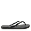 Havaianas Hav. Slim Glitter Ii Black/Dark Gre Flip Flops Womens Black/Grey 1/2
