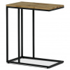 Autronic Odkládací stôl, MDF doska, dekor divoký dub, čierny kov AF-3006 OAK