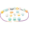 Small Foot Navlékání korálků v pastelových barvách