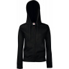F.O.L. | Premium Lady-Fit Hooded Jacket, Dámska mikina s kapucňou, čierna, XXL
