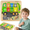 MASTERKIDZ Magnetická tabuľa na triedenie odpadu Montessori Recyklačné auto
