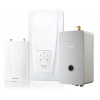 Clage DCX Next digitálne riadený prietokový ohrievač vody (18-27kW/3x400V) a Elektrokotol BOSCH TRONIC HEAT 3500 H; s čerpadlom