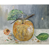 Zlaté jablko - Bc. Helena Vožňáková, originálny, ručne maľovaný obraz M (do veľkosti 65x65cm) Viac farieb