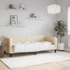 vidaXL Posteľný rám krémový 80x200 cm látka - Krémová - 227230-237311