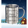 Nerezový hrnček Merry Christmas